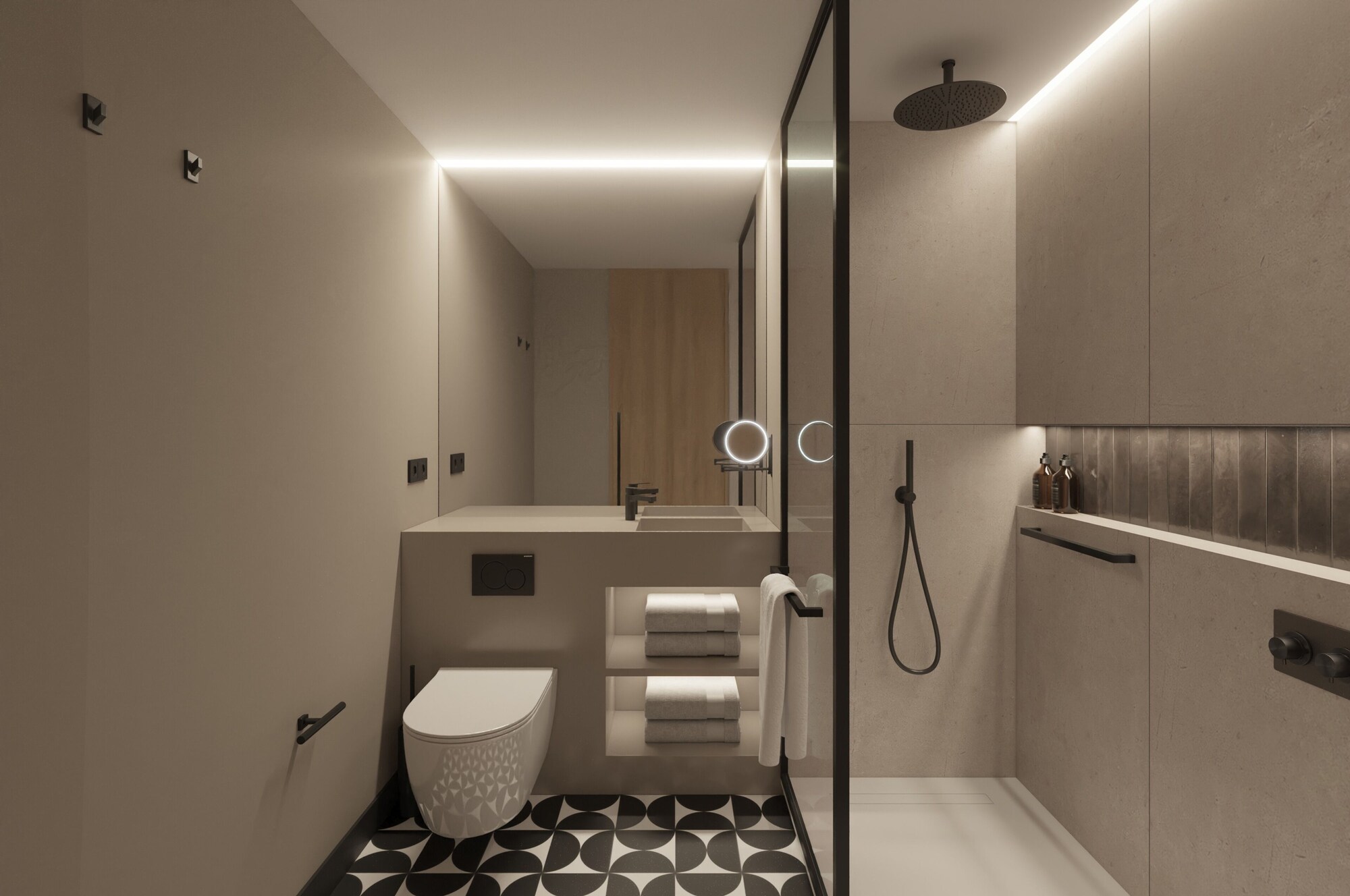 标准一室双床， 一室， 2张单人床， 城景， 无障碍淋浴