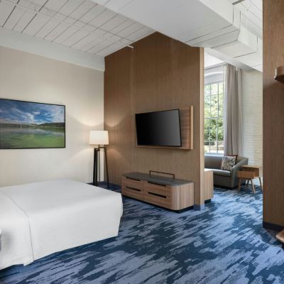 One-Bedroom King Suite with Sofa Bed and Roll-in Shower - Mobility Accessible Fairfield Inn & Suites Madison Historic Eagle Cotton Mill Promo Code