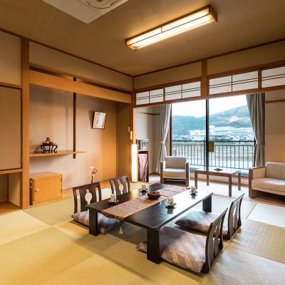 和風スタンダードリバービュールーム(浴室) 筑後川温泉清乃屋 クーポン