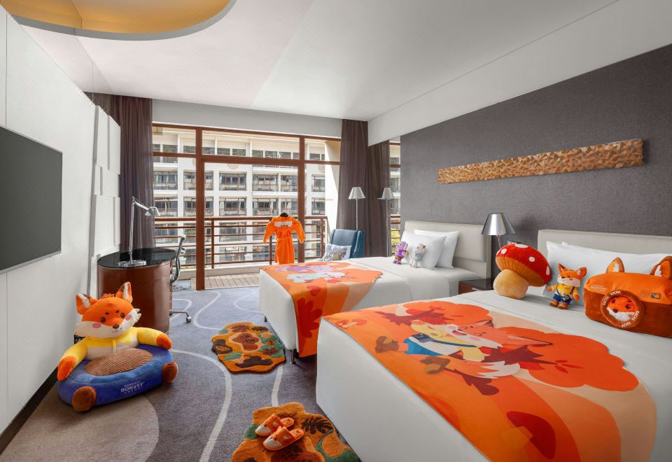 豪友團親子陽臺雙床房