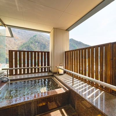 和洋式VIPルーム(浴室) 尾瀬を望む　老神温泉「源泉湯の宿　紫翠亭」 クーポン