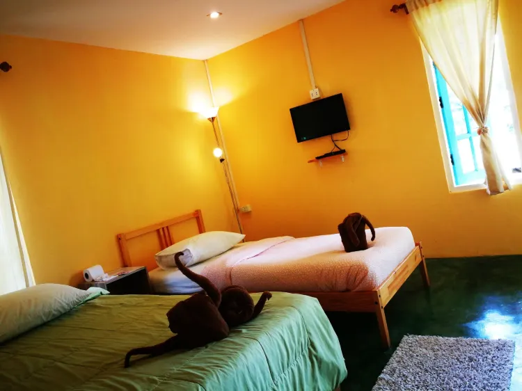 ห้องพักได้ 3 คน-ปลอดบุหรี