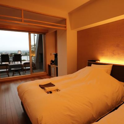 Nagomi Mount Fuji and Lake View Twin Room with Balcony-Non-Smoking