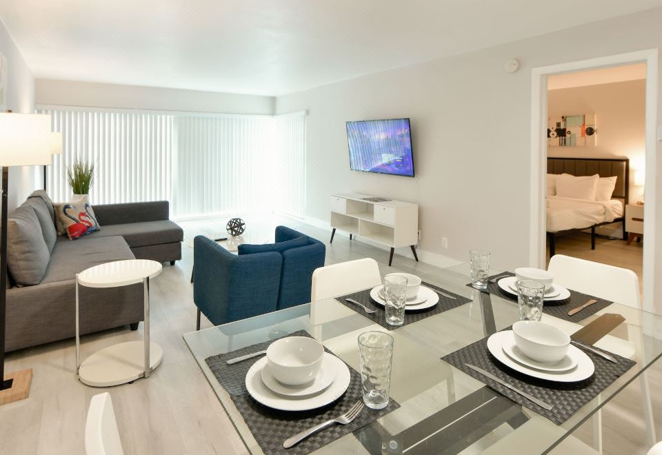 现代化一卧室公寓