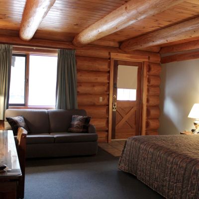 Deluxe Log Room with 1 King Bed and Sofa Bed Nootka Lodge Promo Code