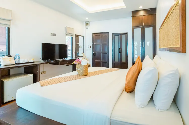 ห้องเตียงควีนไซส์พร้อมวิวทะเล