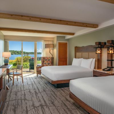 Deluxe Room, 2 Queen Beds (Waterfront Two Queenbeds) High Peaks Resort Promo Code