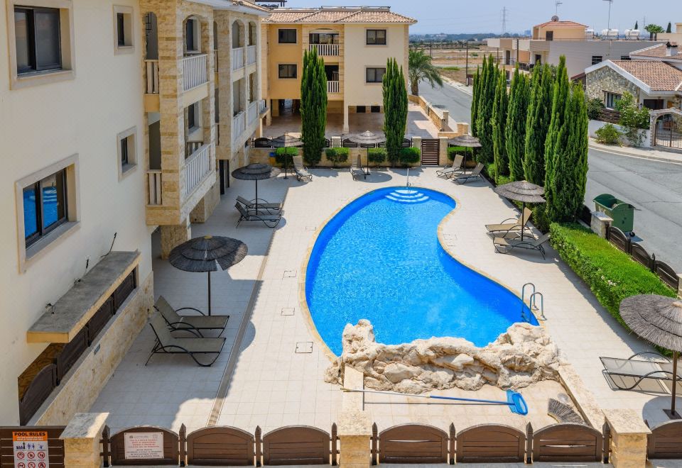 Hotel Private Roof Top Terrace Overlooking Pool in Pyla, Leisure & Recreation, Outdoor Swimming Pool