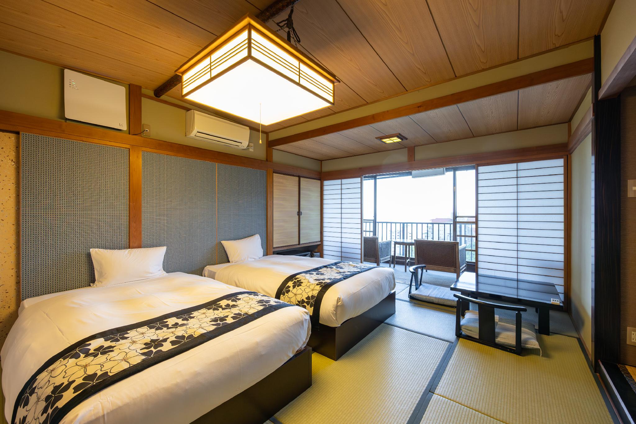 双床房带私人外部浴室