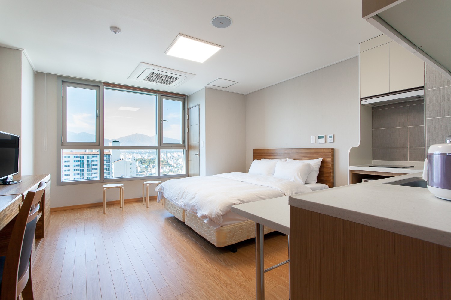 半海景高级双人床一室房（公寓）