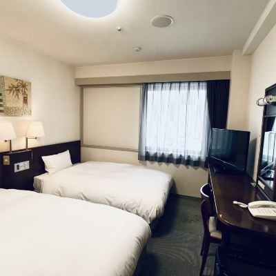 ツインルーム 喫煙([本館]コンパクトツインルーム(1～2名) 喫煙) ルートイングランティア秋田SPA RESORT クーポン