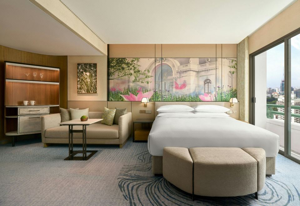 可使用俱樂部休息室、一室房、1 張特大床、塔樓