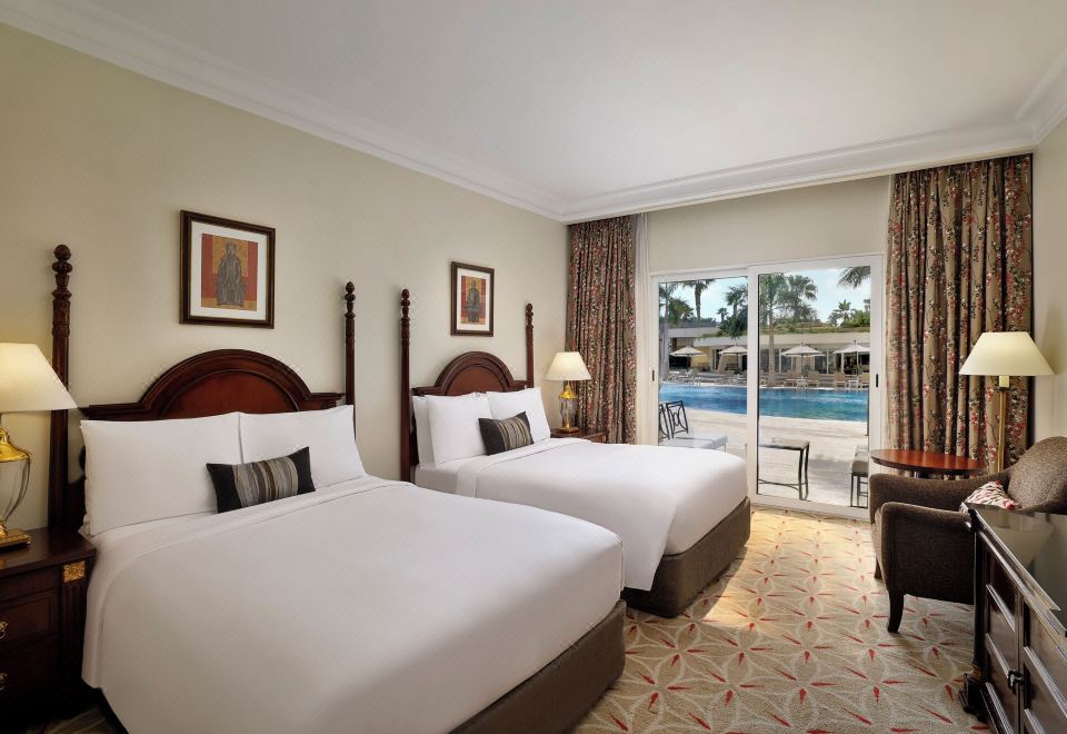 JW Marriott Hotel CairoGuest Room, 2 Doubles, Pool Access, Poolside