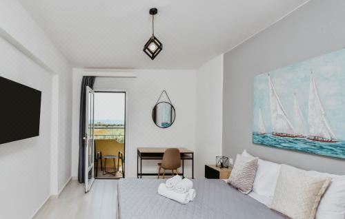 带海景的双人房