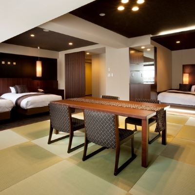 客房，4張床，帶浴室，禁菸 登別湯本飯店優惠