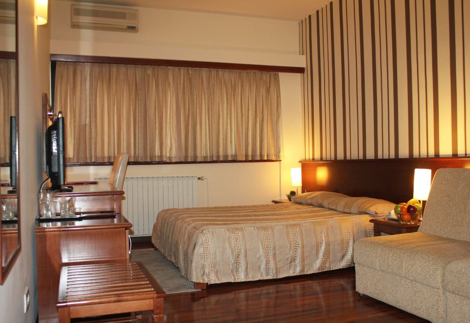 享有城市景观的标准三人间