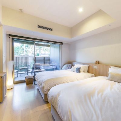Twin Room, Non Smoking (Casual, With Open-Air Bath) 箱根・芦ノ湖 はなをり クーポン
