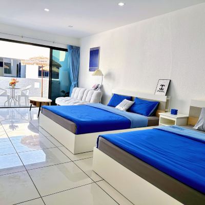 家庭房， 多張床， 外廊， 花園 蒙娜麗莎泳池別墅優惠