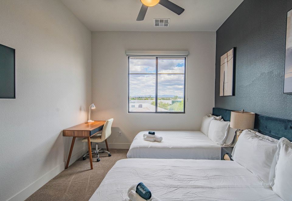 行政公寓， 2 间卧室， 无烟房， 厨房