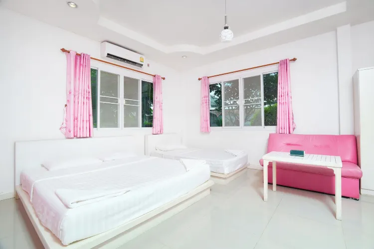 บ้านพักสำหรับครอบครัวพร้อมวิวสวน