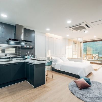룸 202 (원룸 풋바스) Tongyeong Barabom Pension (New Ocean View) 쿠폰