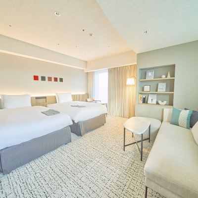 轉角城景雙床房 - 帶浴室 里士滿青森飯店優惠