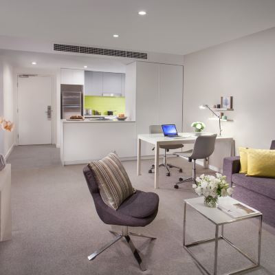 一臥室豪華公寓 墨爾本馨樂庭伯克公寓飯店優惠