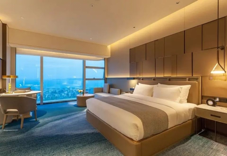 行政海景双床房（180度全落地窗看海景日出）