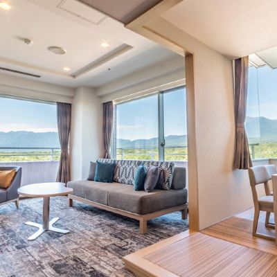 メインタワー デラックス 和洋折衷スタイルルーム コーナー ホテル エピナール 那須 クーポン