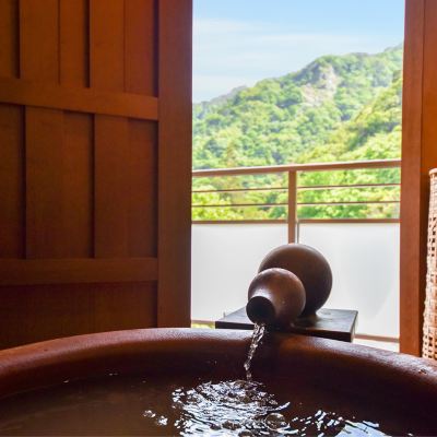 Japanese-Style Corner Room With Golden Spring Open-Air Bath & Terrace (Type C) 天地の宿 奥の細道 クーポン