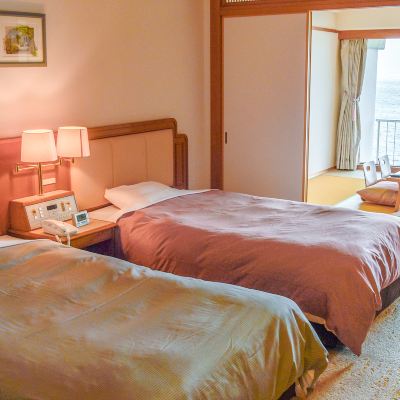 和洋式デラックスオーシャンビュールーム(浴室)(高層階) 志布志湾　大黒リゾートホテル クーポン