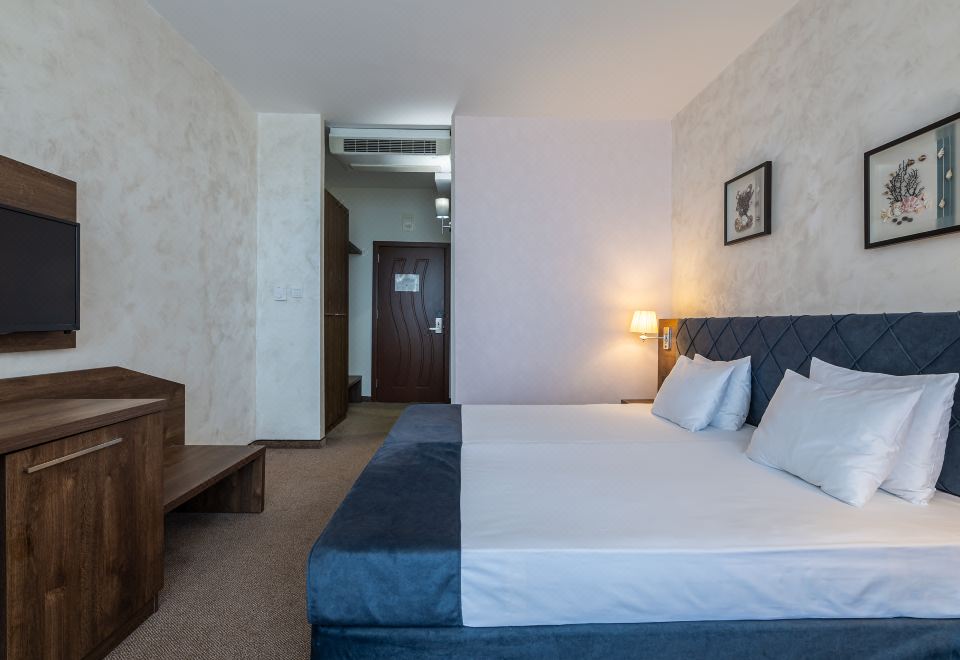 带阳台的海景双床间