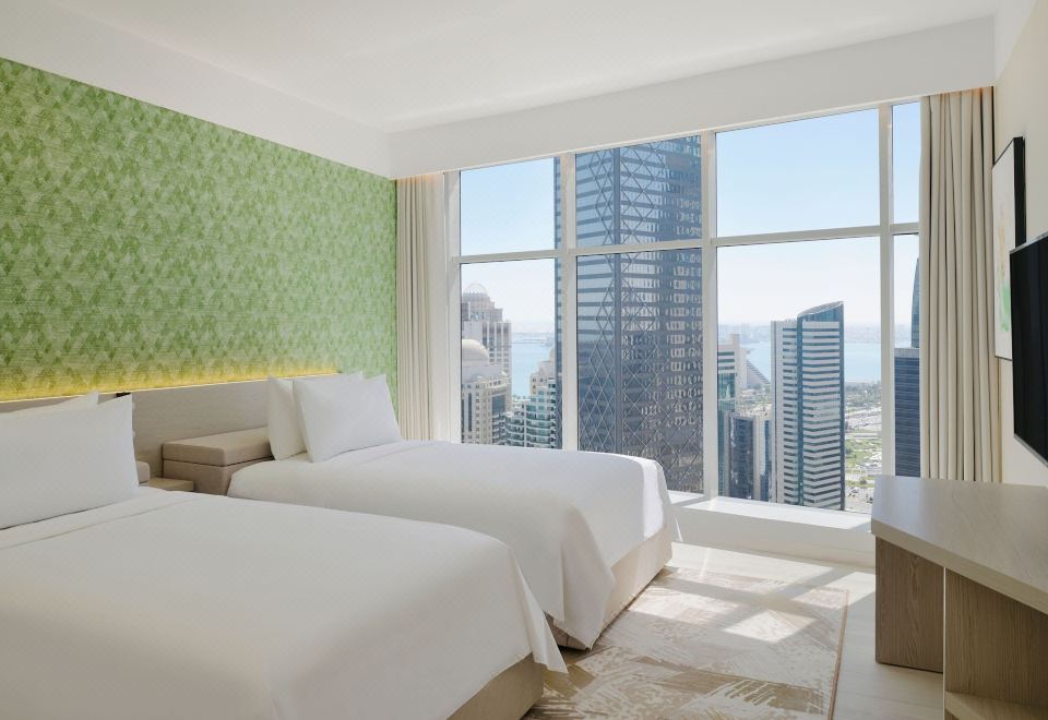 大型两卧室城景公寓