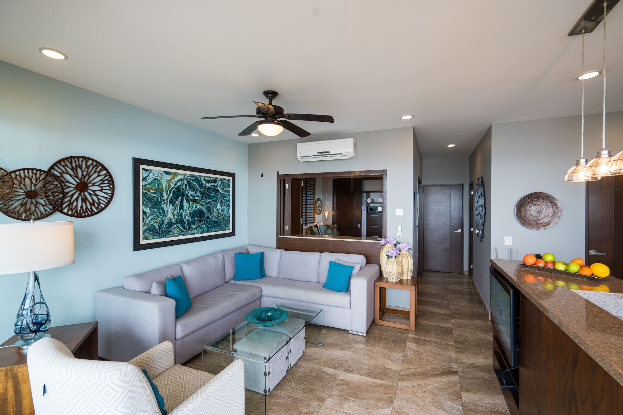 奢华套房， 2 间卧室， 海洋景观