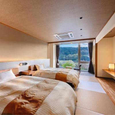 モダン和風ツインルーム 神通峡春日温泉　ゆ～とりあ越中 クーポン