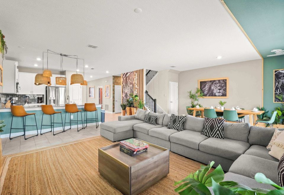 小屋 多张床 可使用泳池 池景 （丛林小屋 at Championsgate）