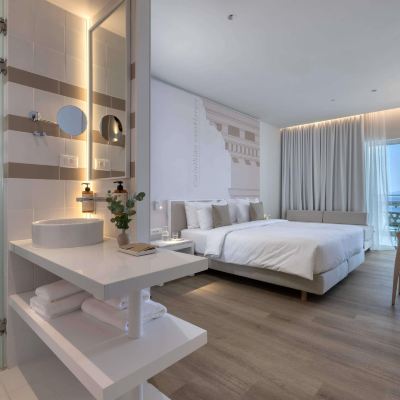 Privilege Double Room with Balcony and Sea Views on High Floors- 1 Queen Bed and Single Sofa Astir Promo Code