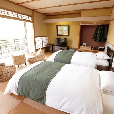 本館ツインルーム、バス付き 湯之助の宿　長楽園 クーポン