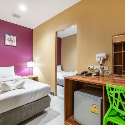 標準雙床連通房（無窗） 曼谷瑞企家庭式賓館優惠