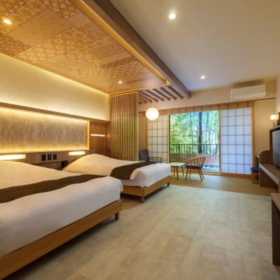 水月の庄 ツインルーム 箱根小涌谷温泉 水の音 クーポン