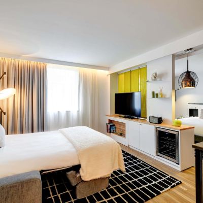 高級公寓， 一張雙人床 （景觀bercy Arena） 巴黎中心貝西諾富特酒店優惠