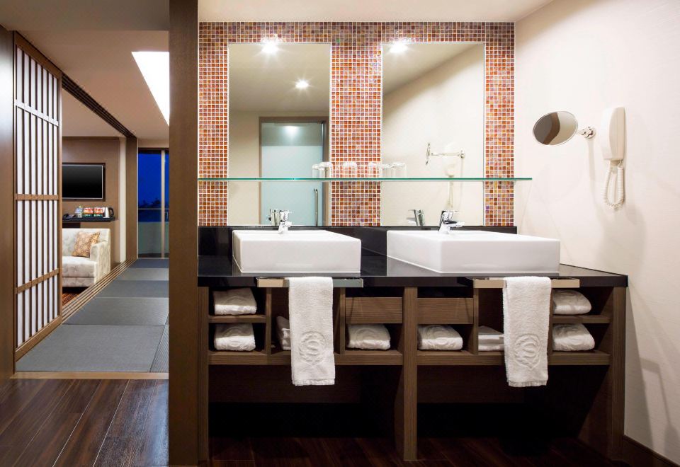 日式套房（6張床，直達俱樂部休息室，帶陽臺）