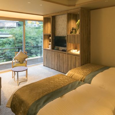 ●Mizunone★Non-Smoking Twin◇Overlooking The Tone River[29 Square Meters] [Twin Room] [Non-Smoking] みなかみホテルジュラク クーポン