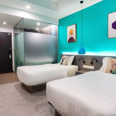 豪華雙床房 蘋果酒店 檳城時代廣場優惠