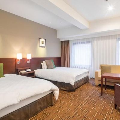 Daichan's Exclusive Room Type (Corner Twin Non-Smoking) 秋田キャッスルホテル クーポン