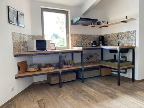 带露台一室公寓