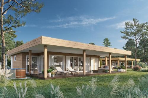 一卧室小木屋 - 带桑拿浴室