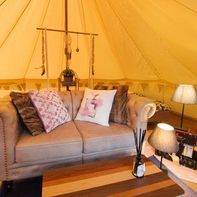 ★Premium Bell Tent 5M-Capacity: 4 Persons [Standard] [Room Type Chosen By Hotel] [Non-Smoking] [Mountain View] 鹿の音がこだまする御宿 離れ 花山水 クーポン