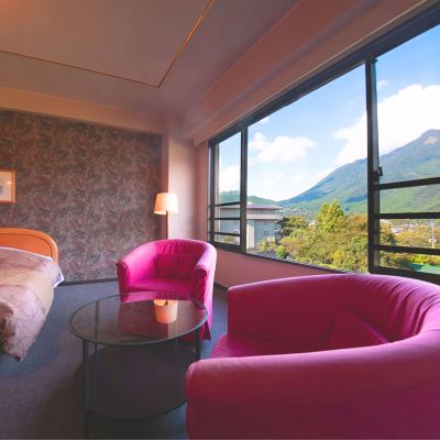 ■ Western-Style Room-Non-Smoking ■ TwinGuaranteed (34 Square Meters) [Twin Room][Non-Smoking][Mountain View] 由布院山水館優惠