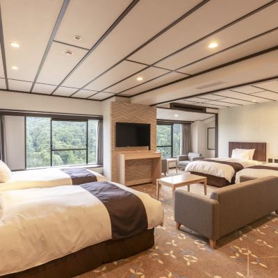 4床房帶浴室，山景 千秋閣飯店優惠